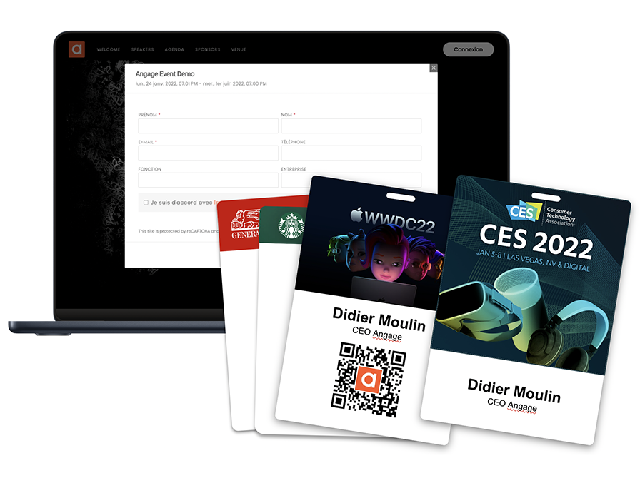 screenshot of Angage