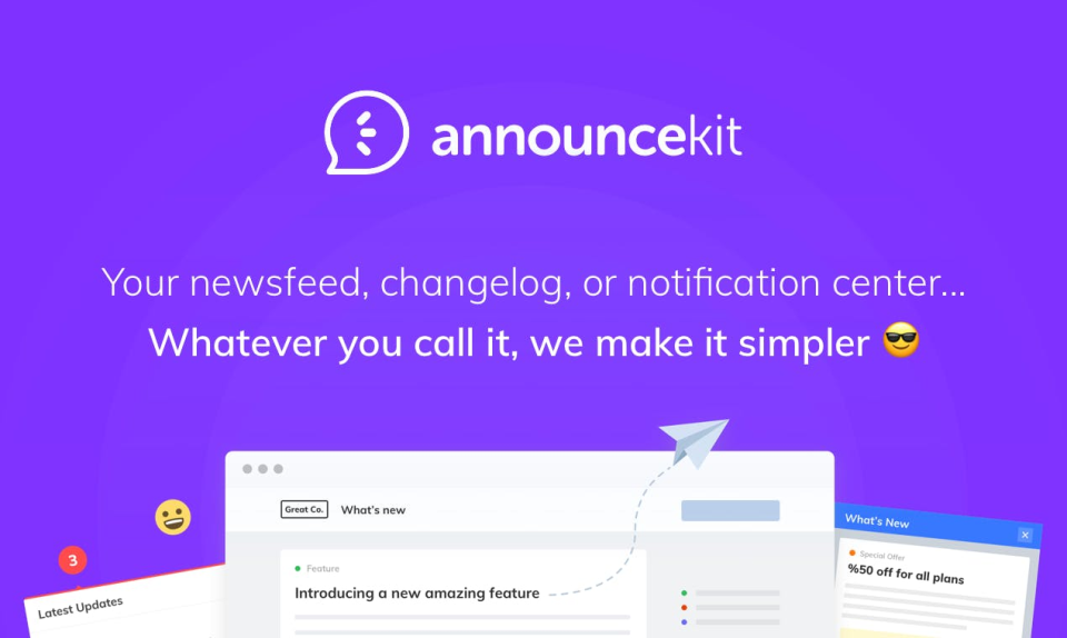 screenshot of AnnounceKit
