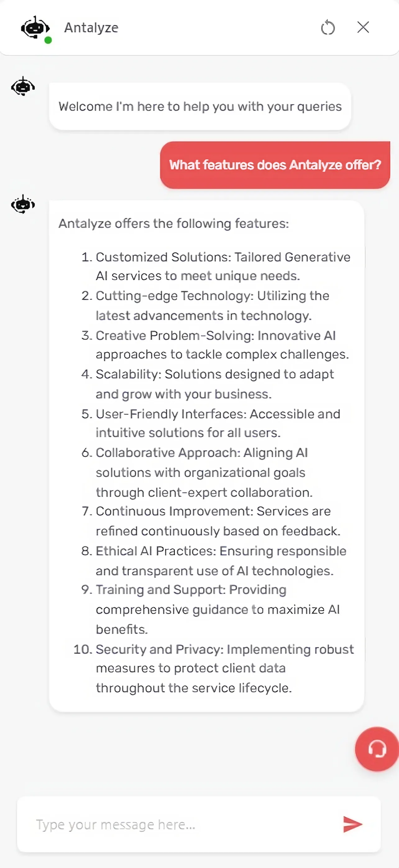 screenshot of Antalyze