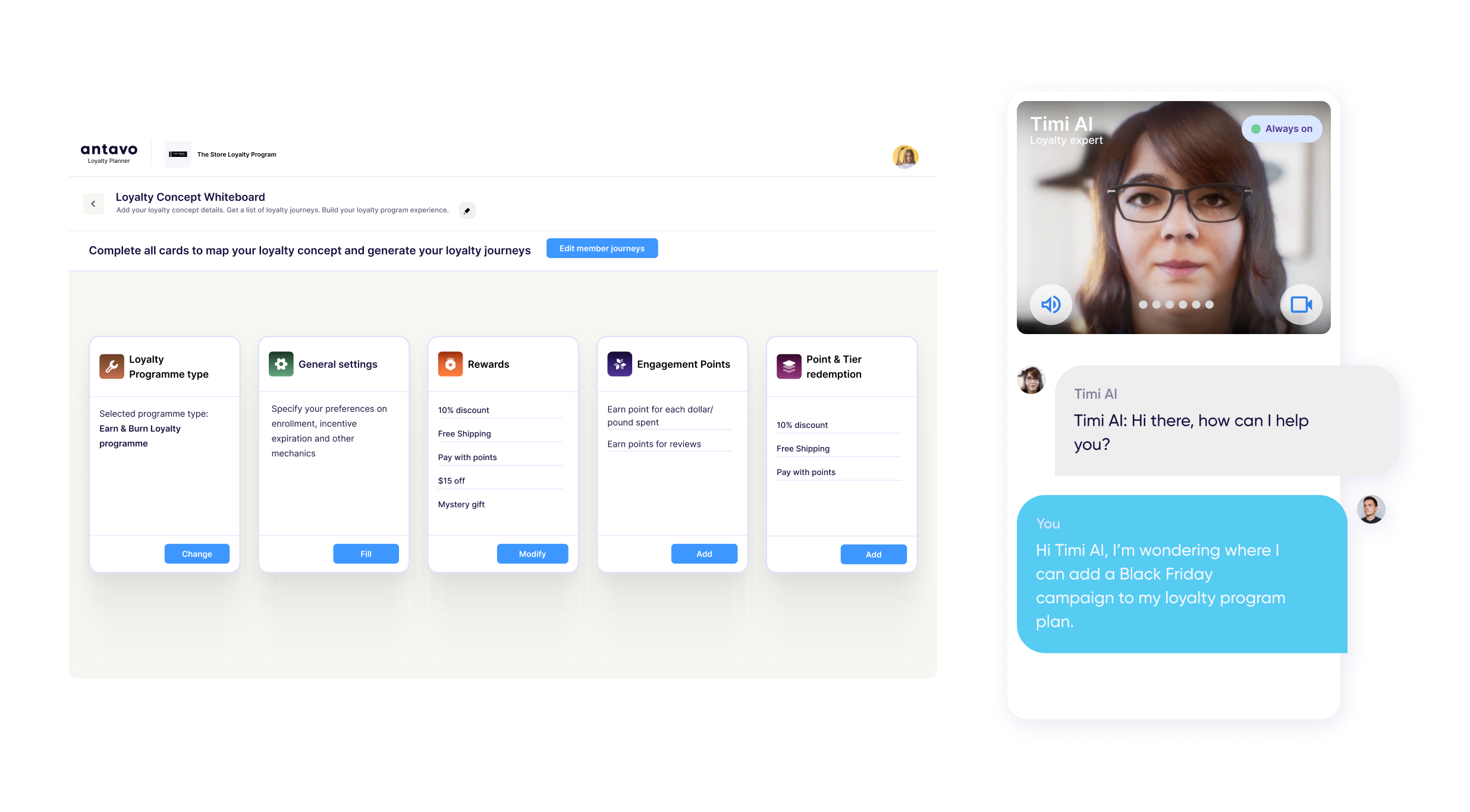 screenshot of Antavo