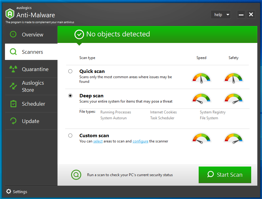 screenshot of Anti-malware