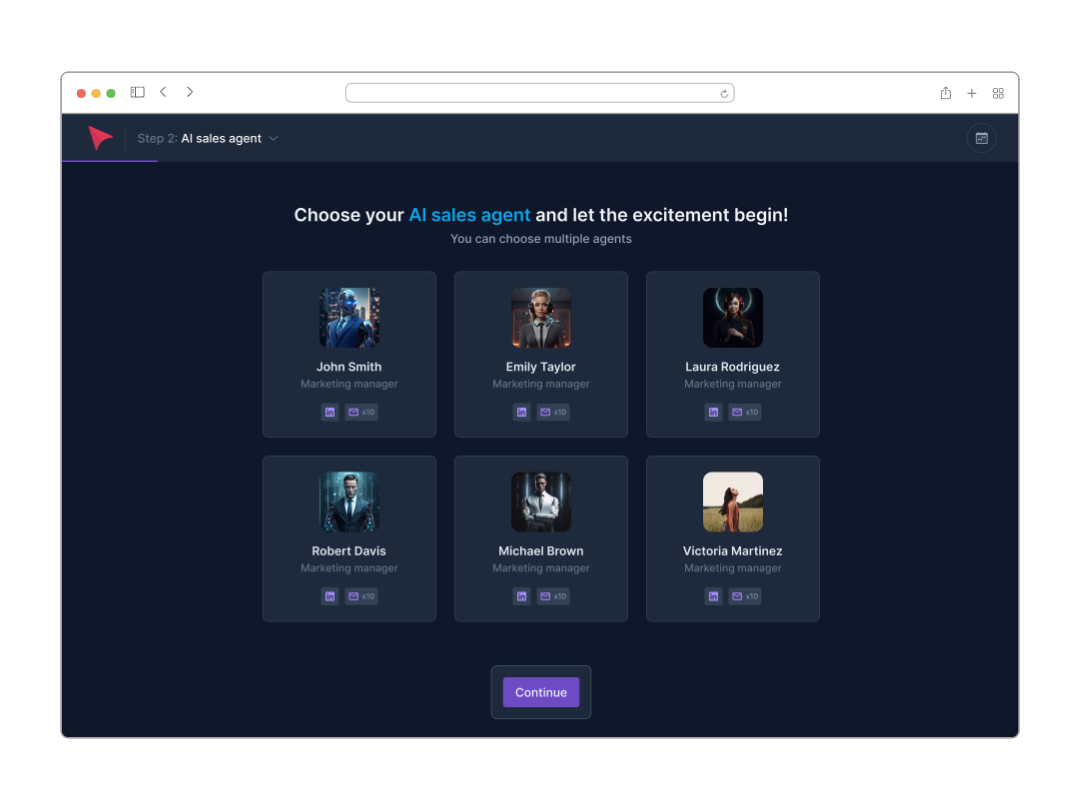 screenshot of AnyBiz