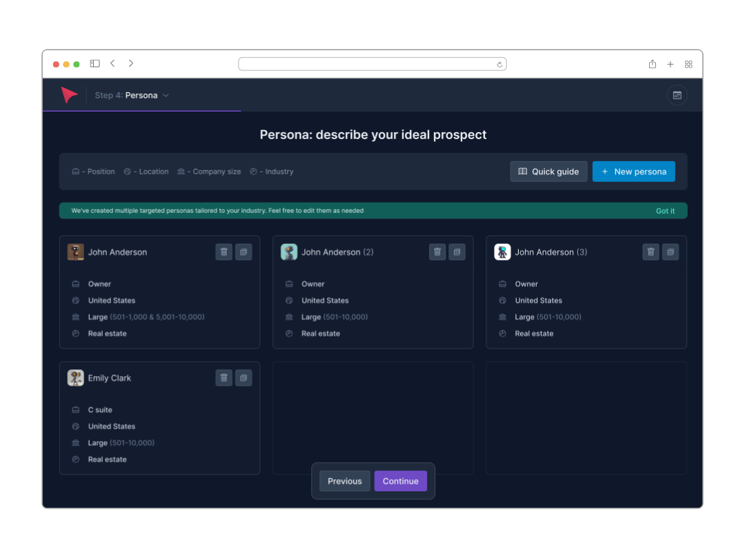 screenshot of AnyBiz