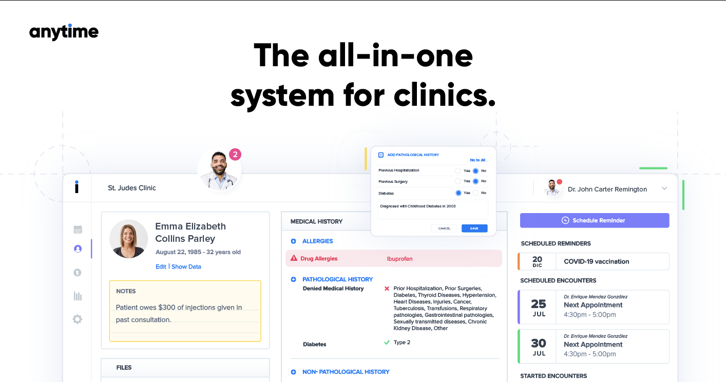 screenshot of Anytime