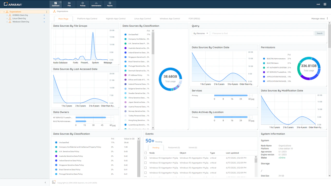 screenshot of Aparavi