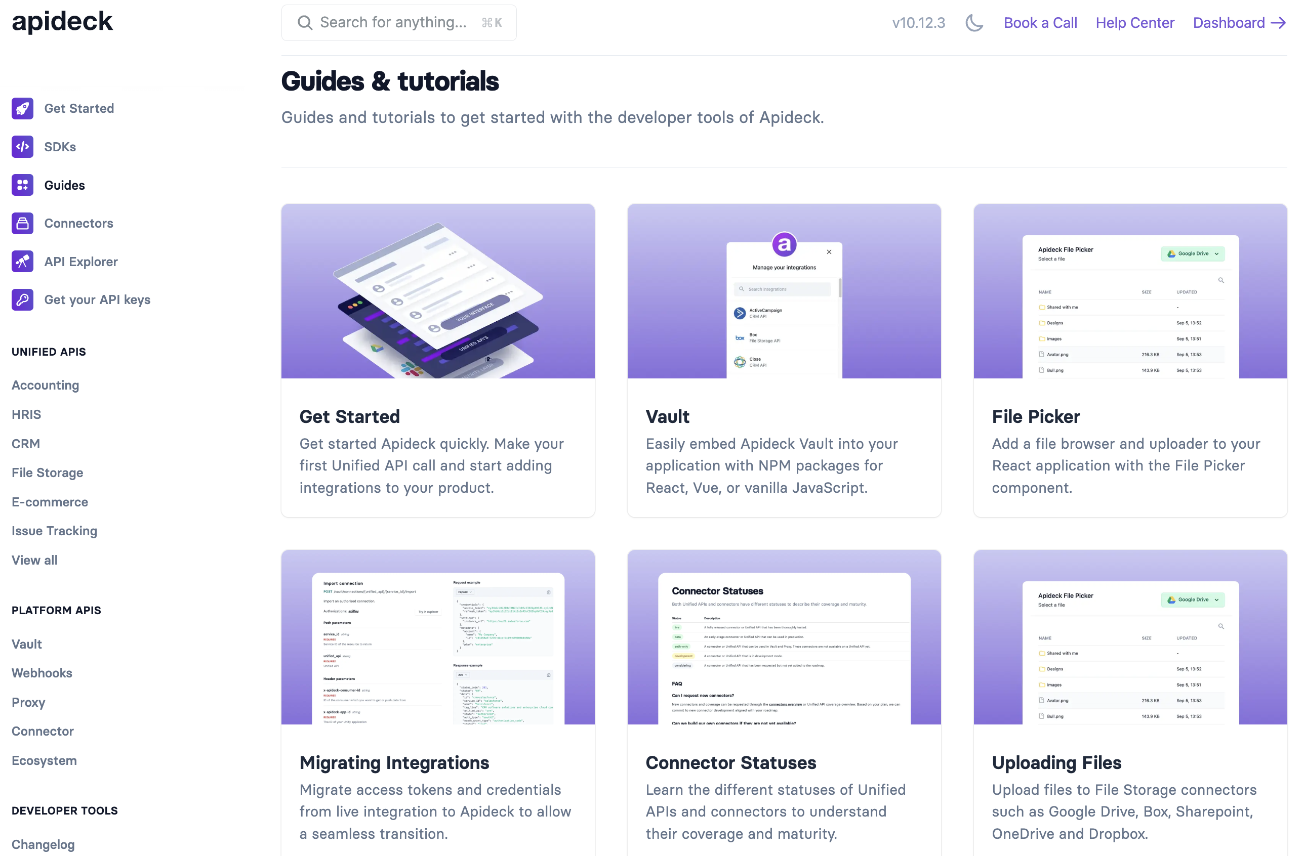 screenshot of Apideck