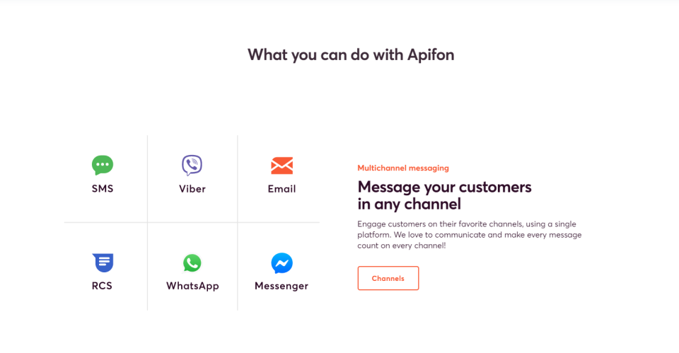 screenshot of Apifon