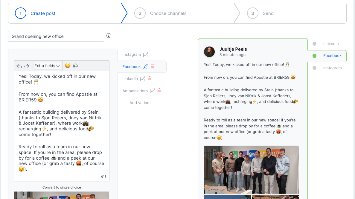 screenshot of Apostle