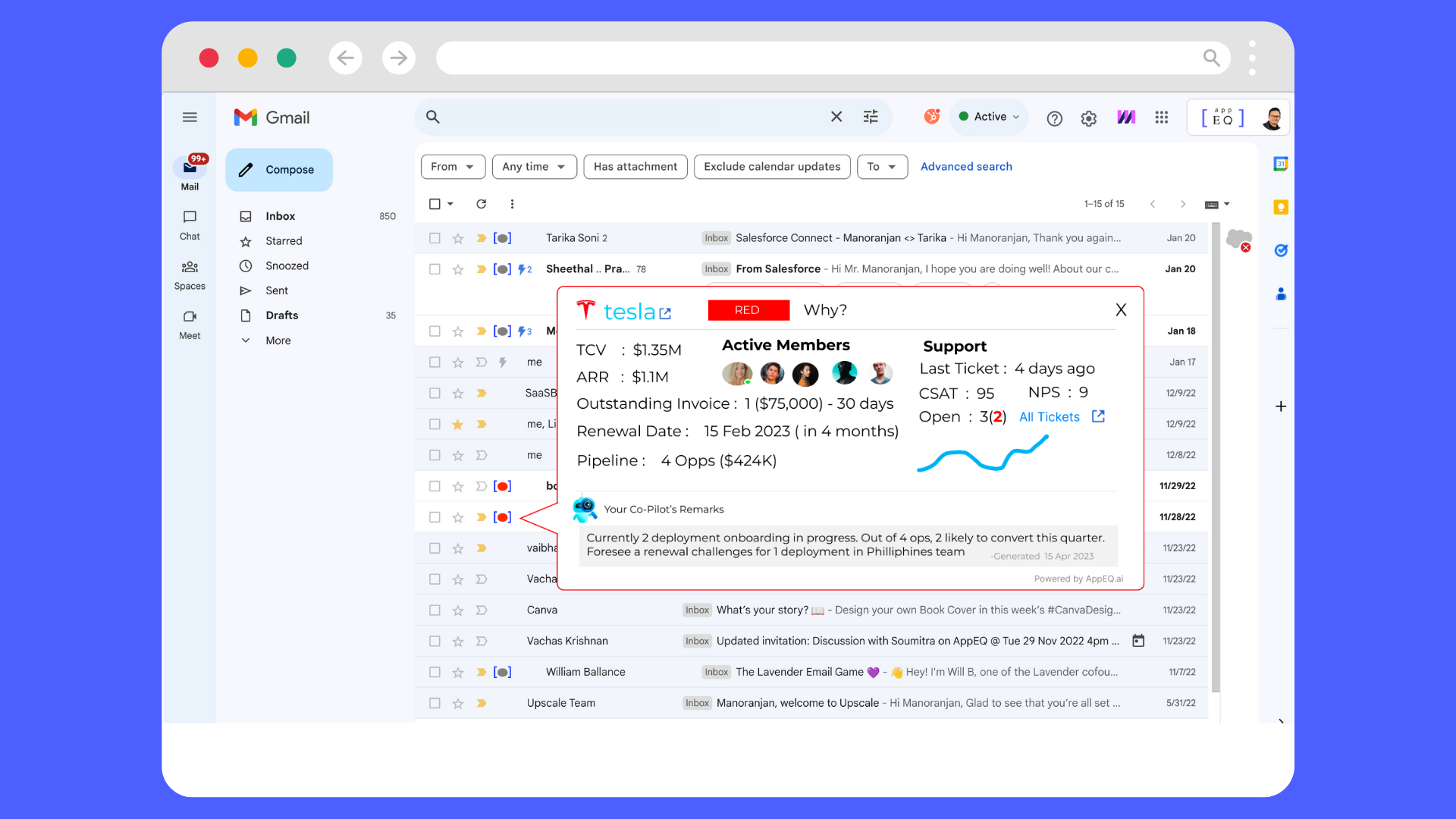 screenshot of AppEQ.ai