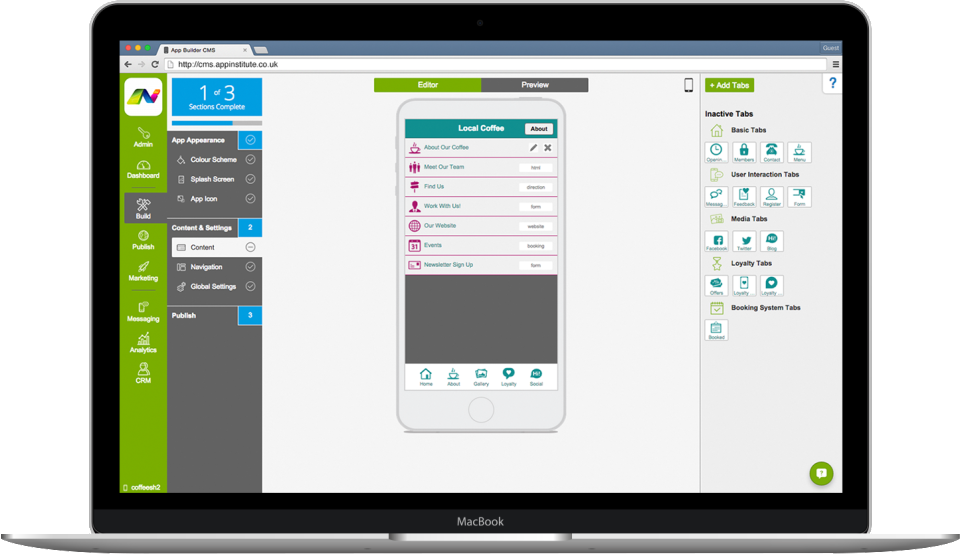 screenshot of AppInstitute
