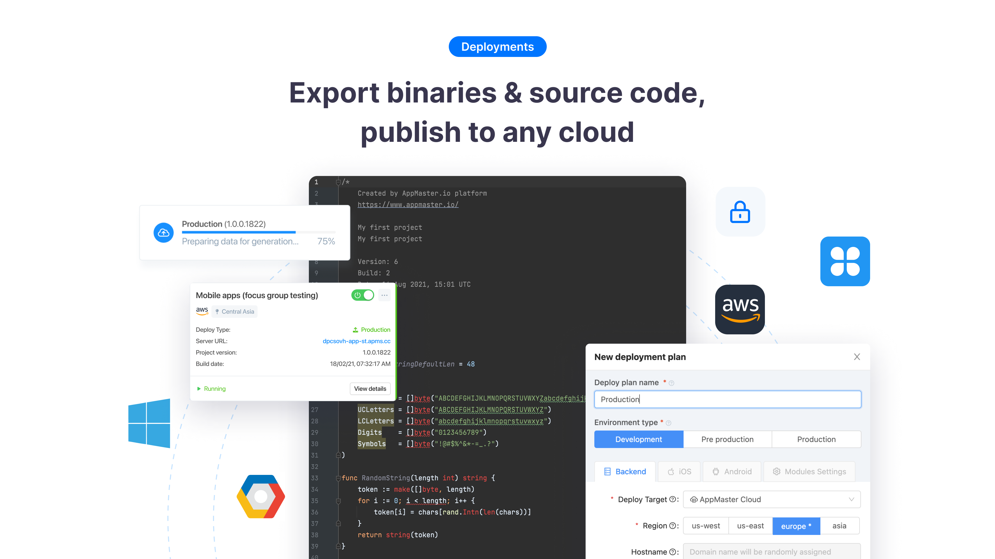 screenshot of AppMaster