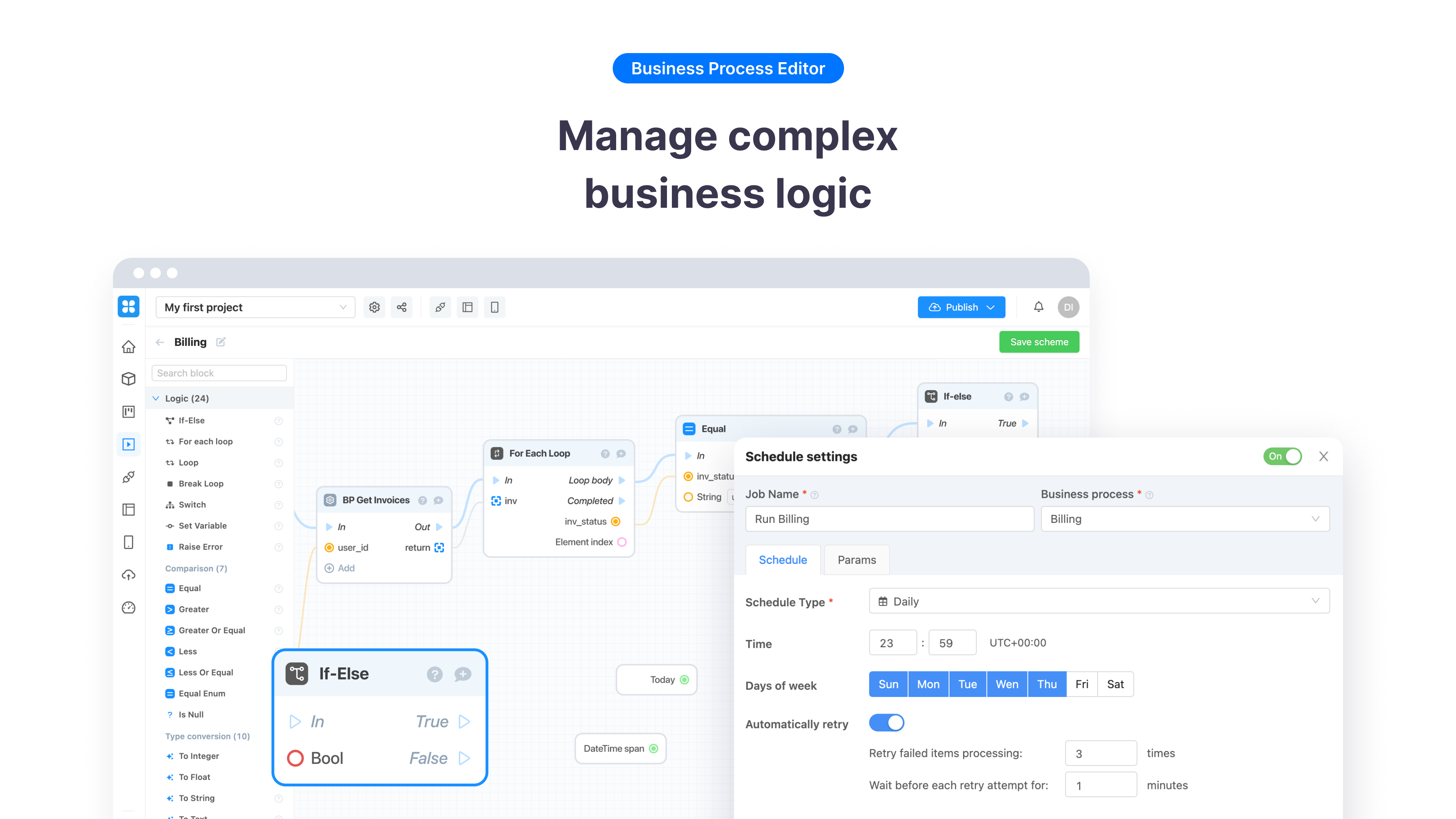 screenshot of AppMaster