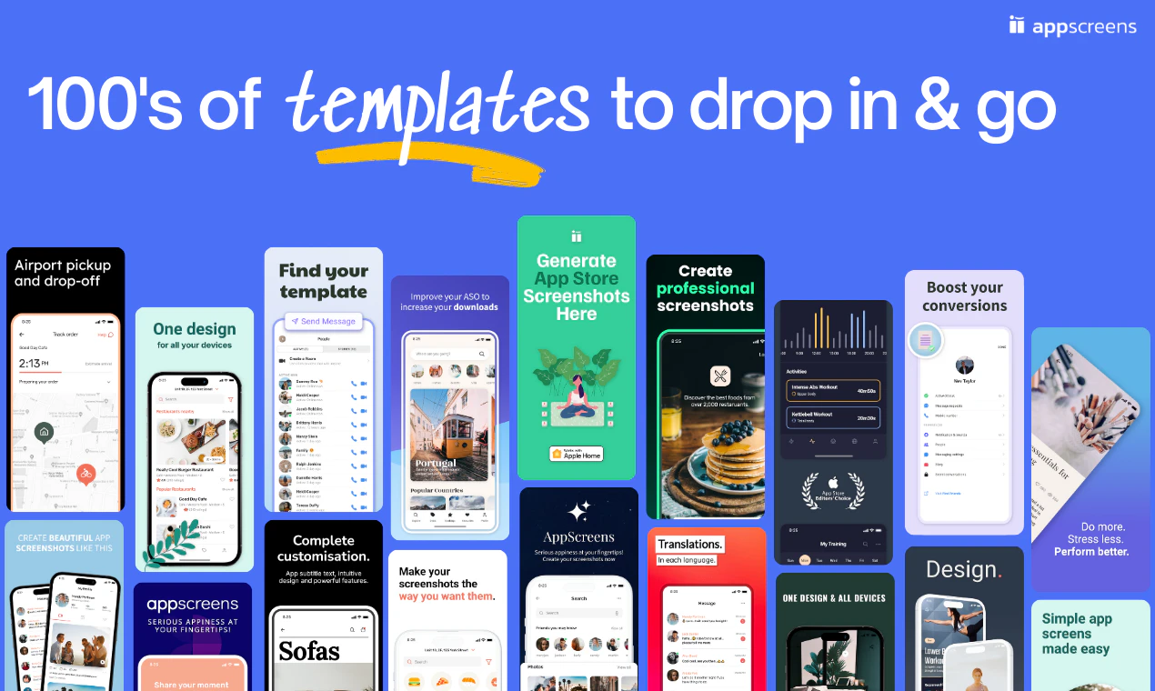 screenshot of AppScreens