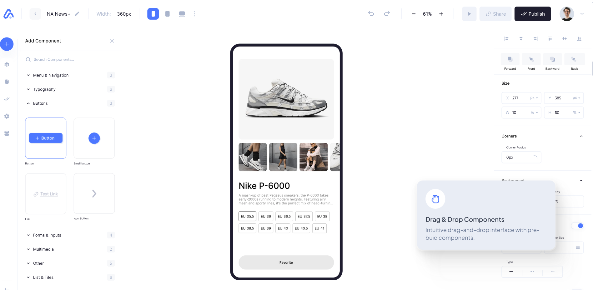 screenshot of AppStruct