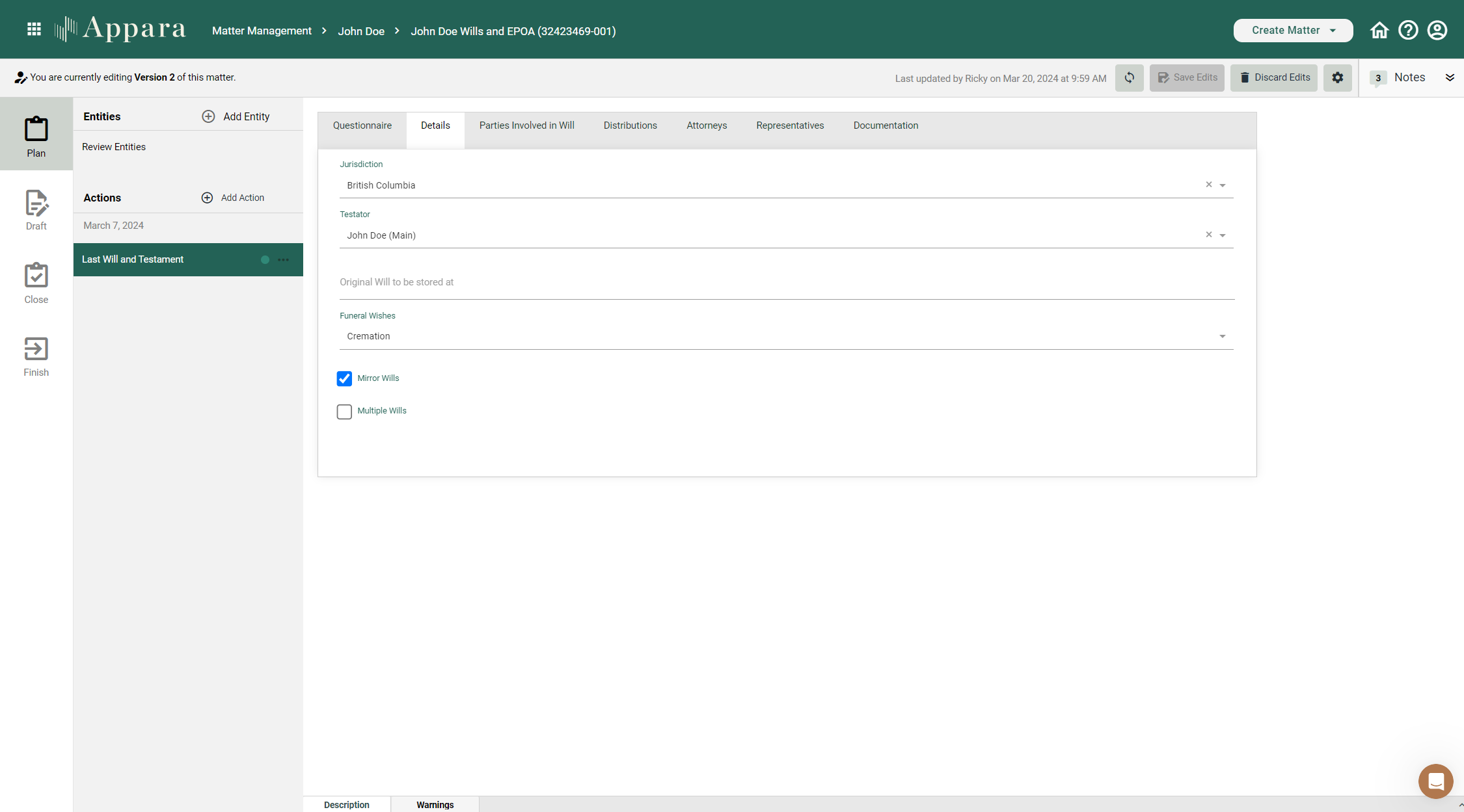 screenshot of Appara