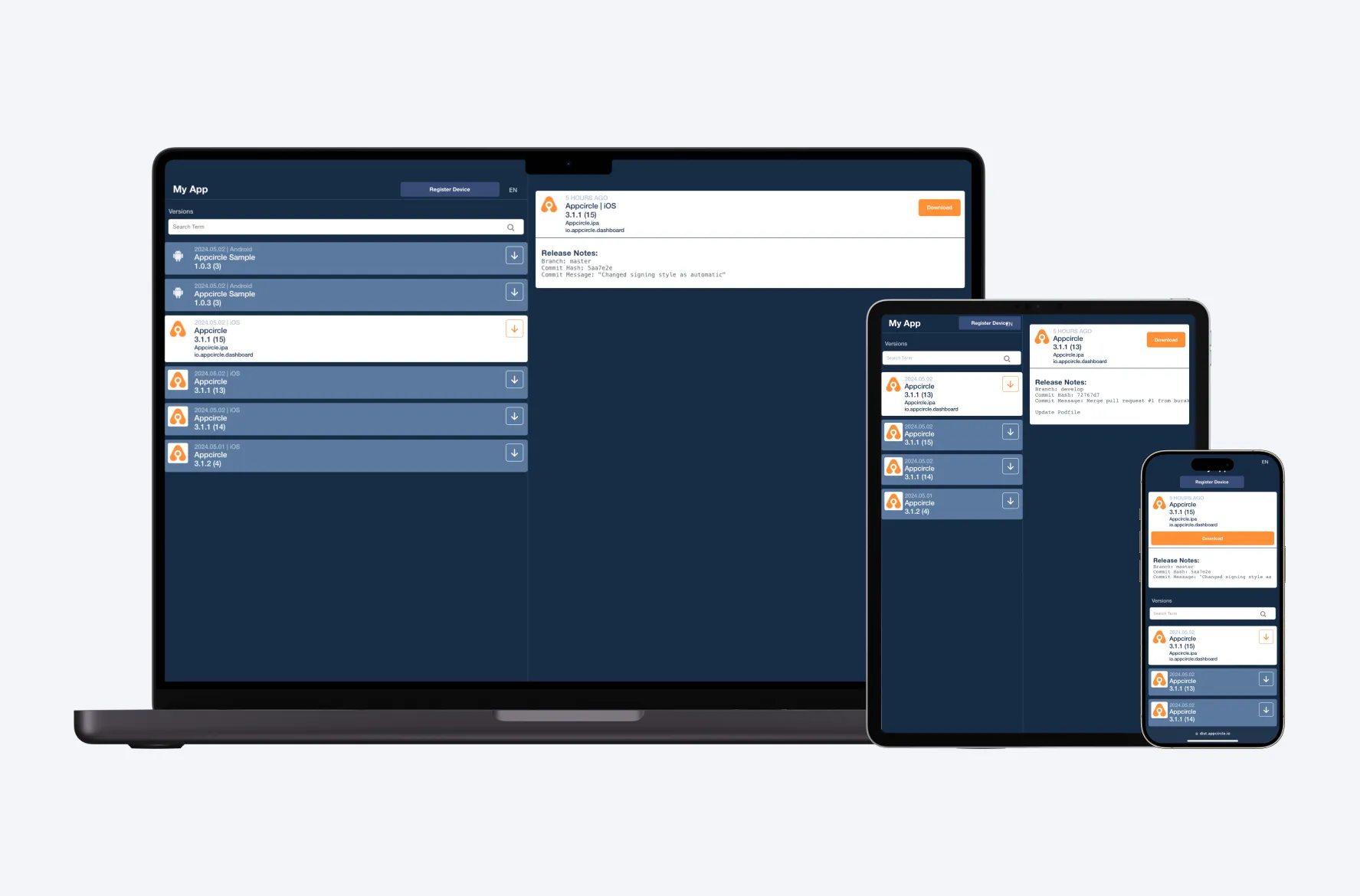 screenshot of Appcircle