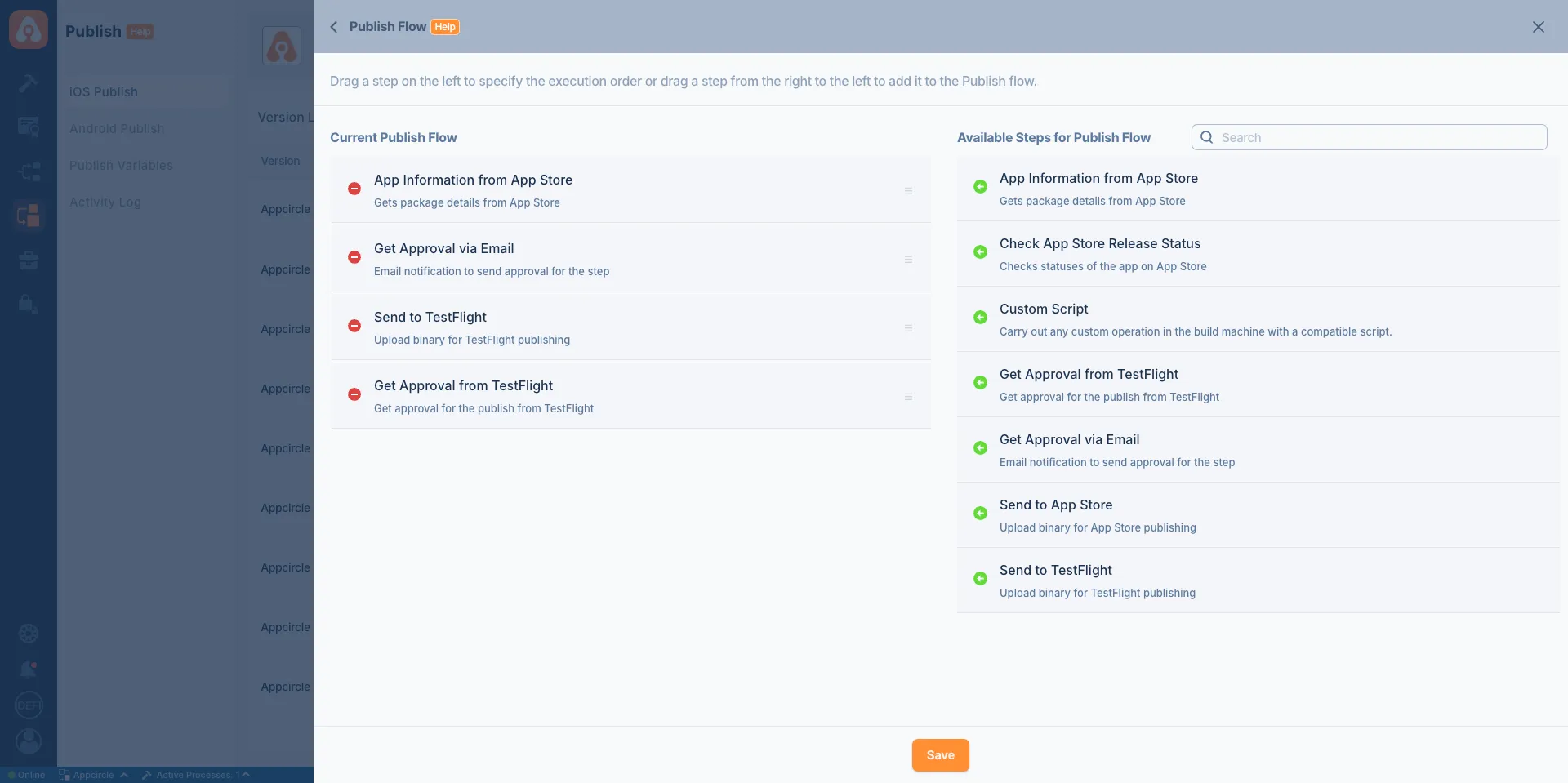 screenshot of Appcircle