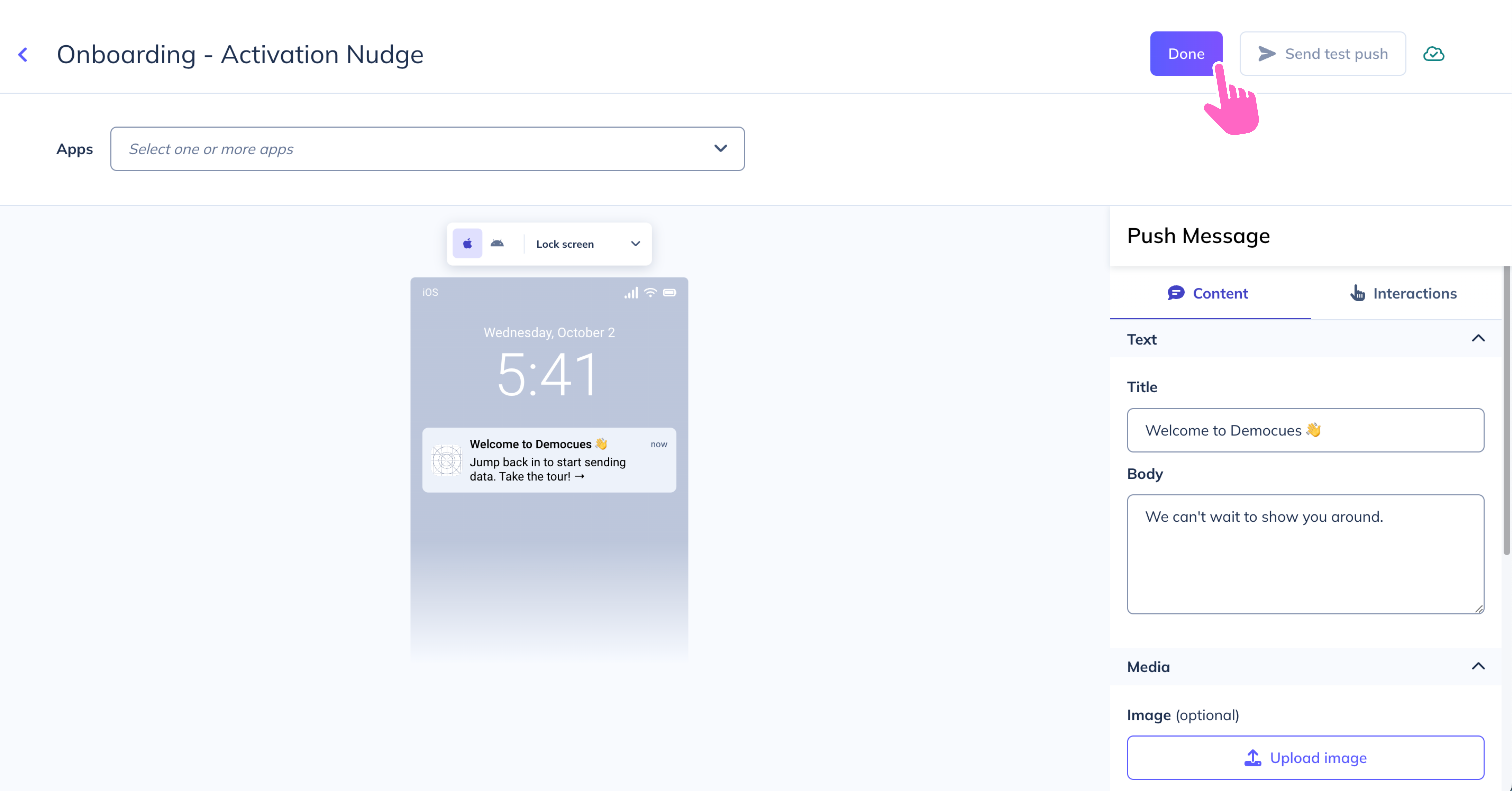 screenshot of Appcues