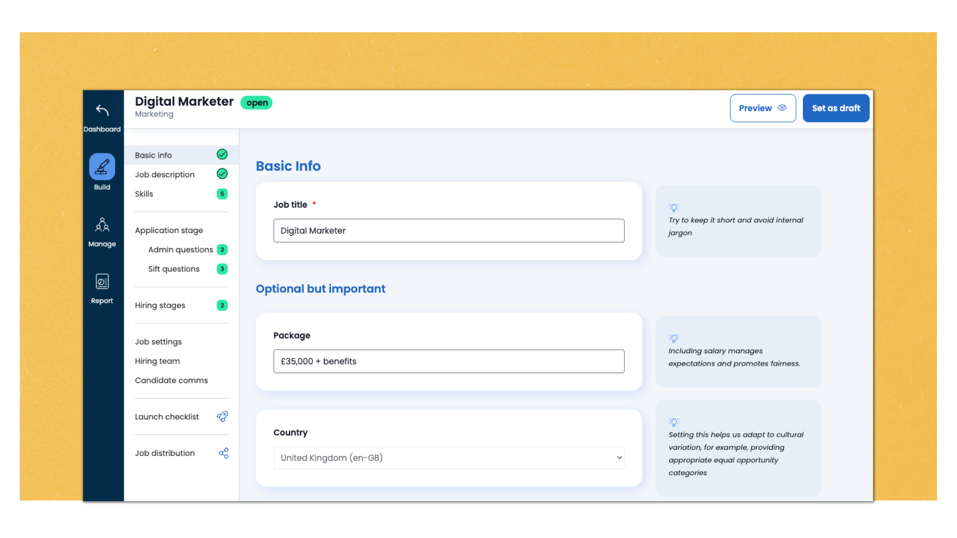 screenshot of Applied