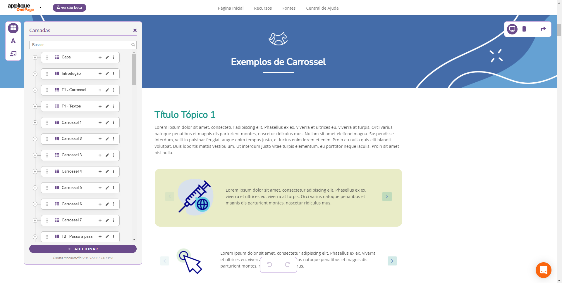 screenshot of Applique