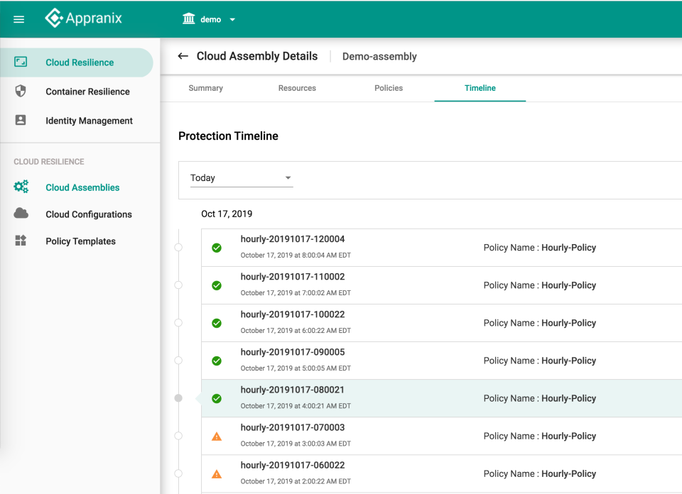 screenshot of Appranix