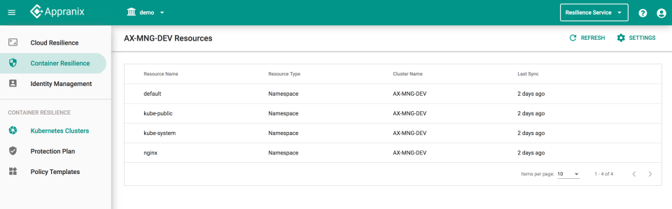 screenshot of Appranix