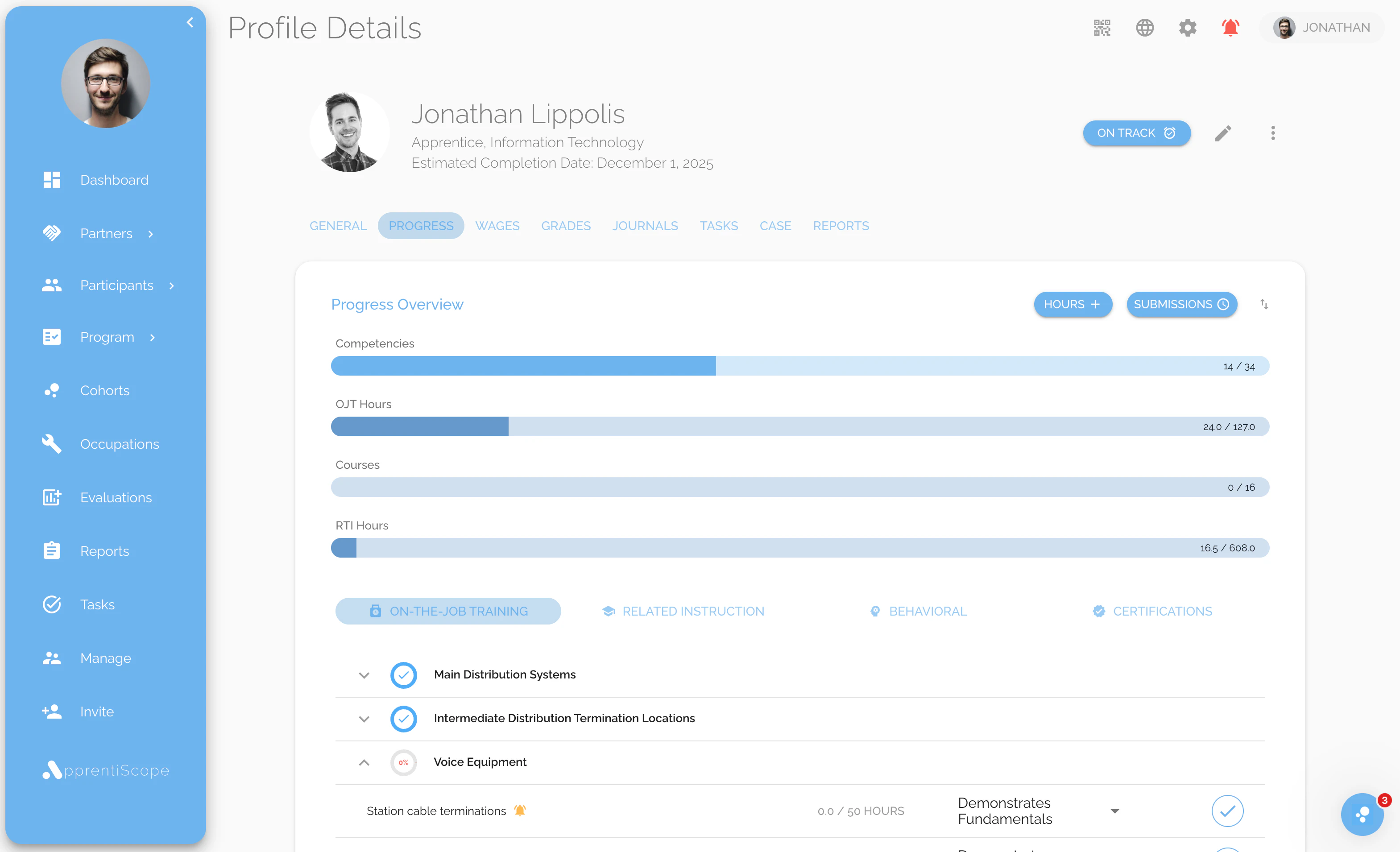 screenshot of ApprentiScope
