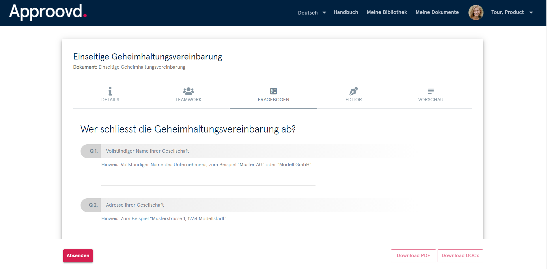 screenshot of Approovd