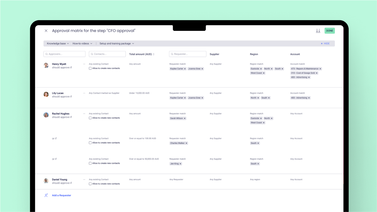 screenshot of ApprovalMax