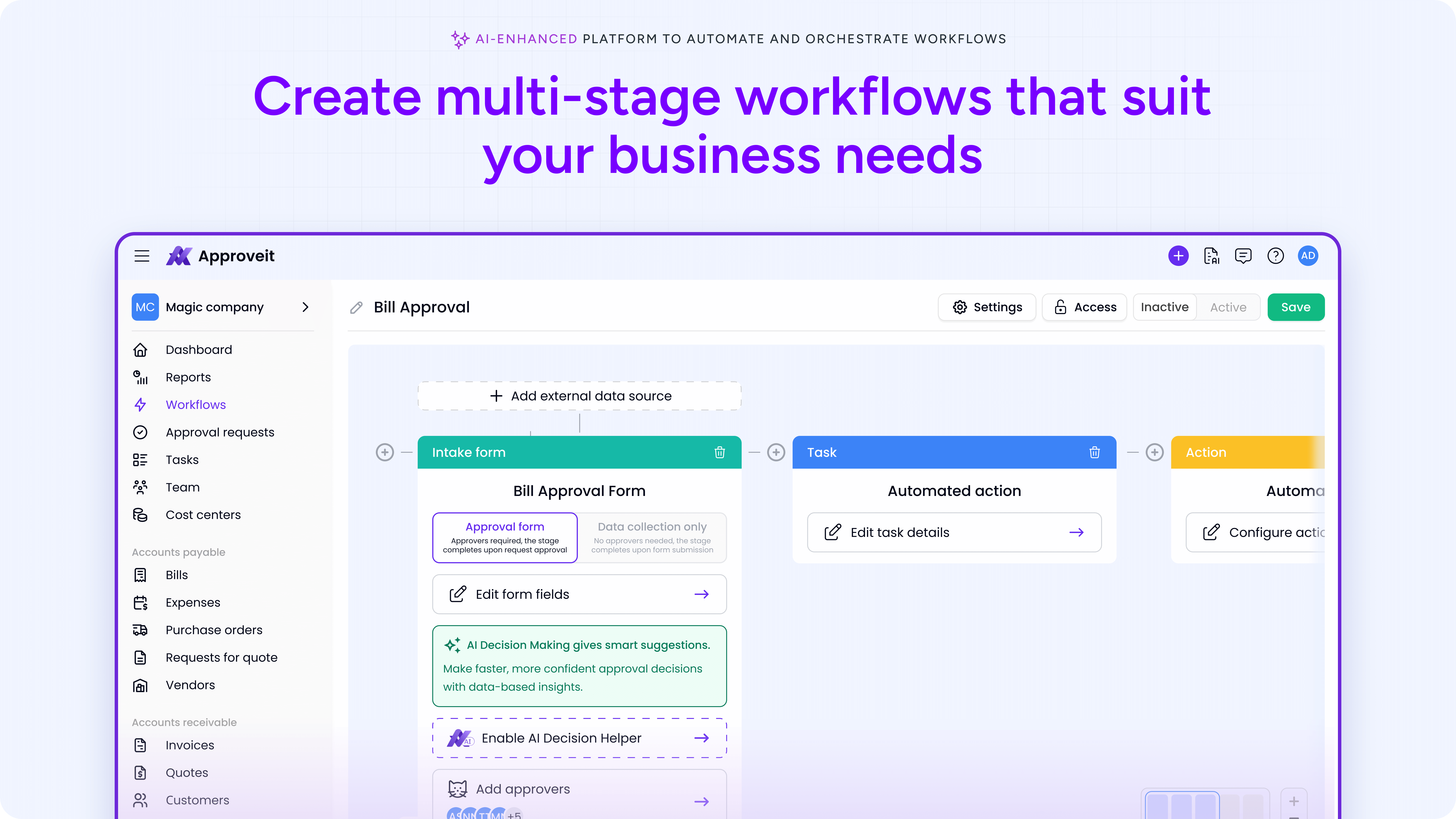 screenshot of Approveit