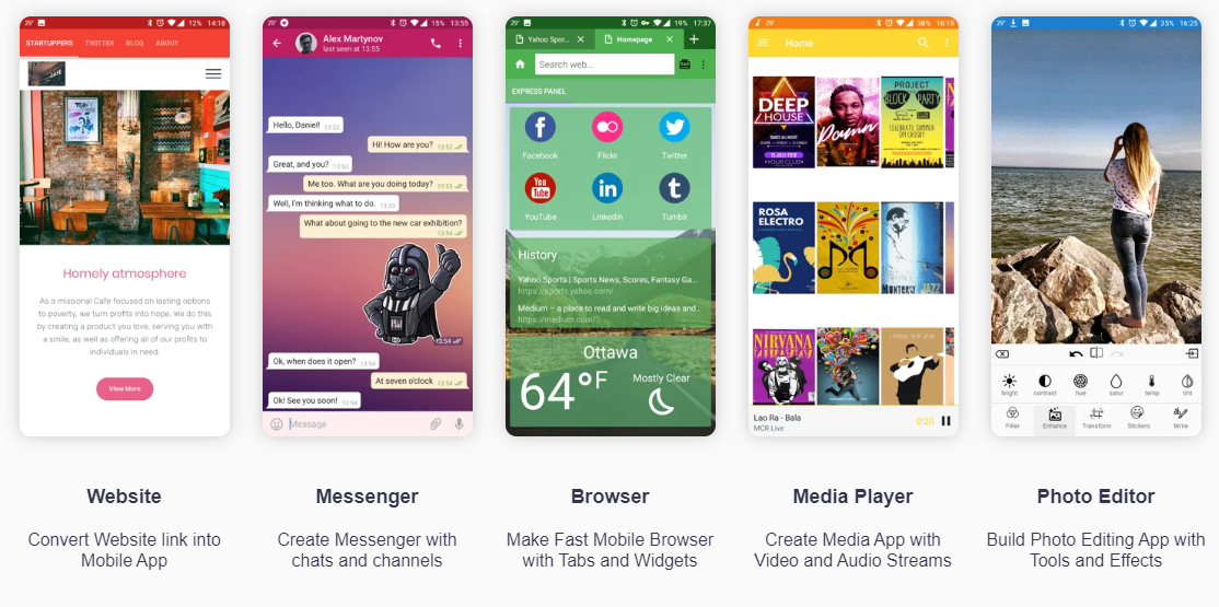 screenshot of AppsGeyser