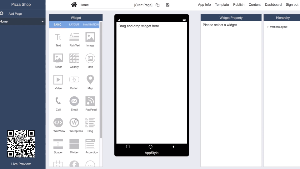screenshot of Appstylo