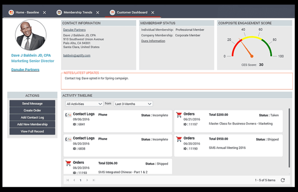 screenshot of Aptify