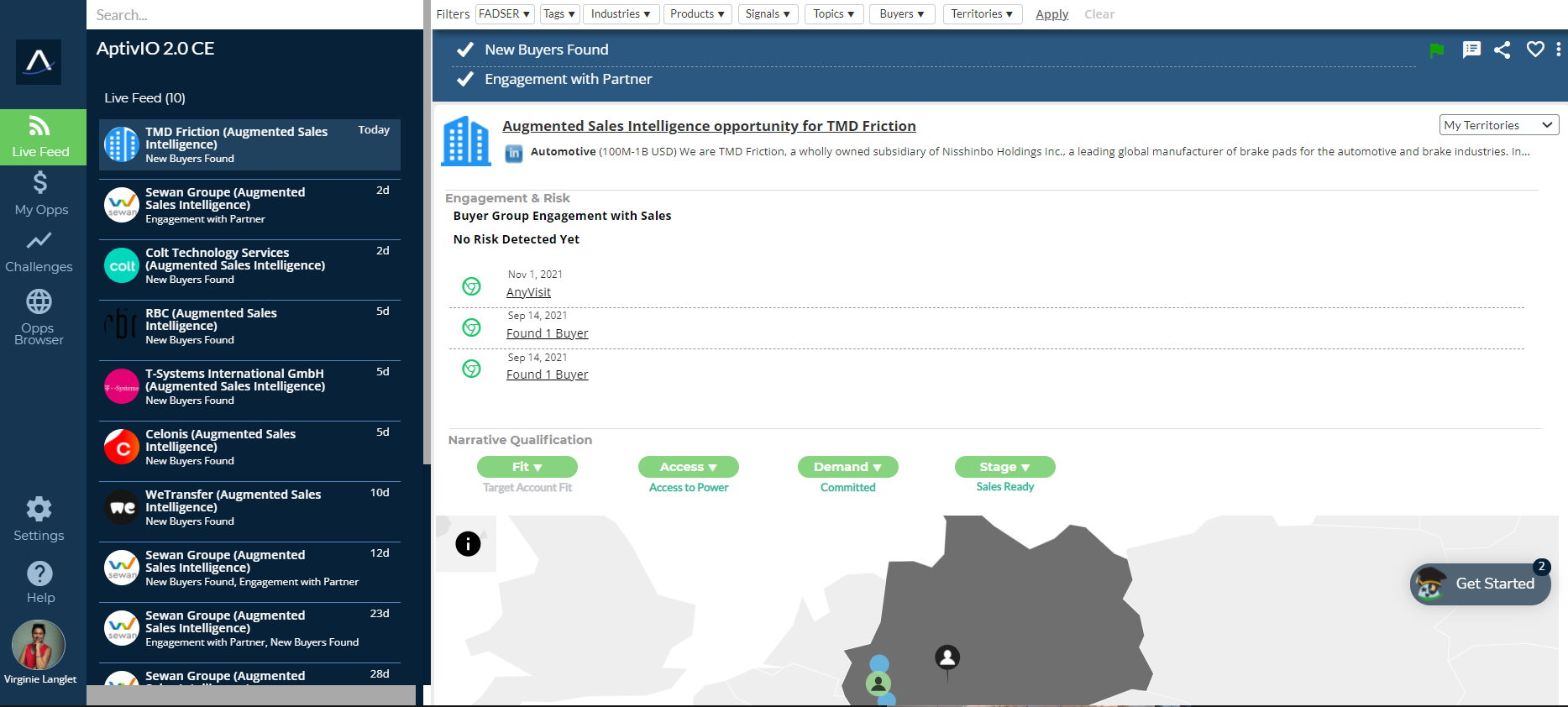 screenshot of Aptivio