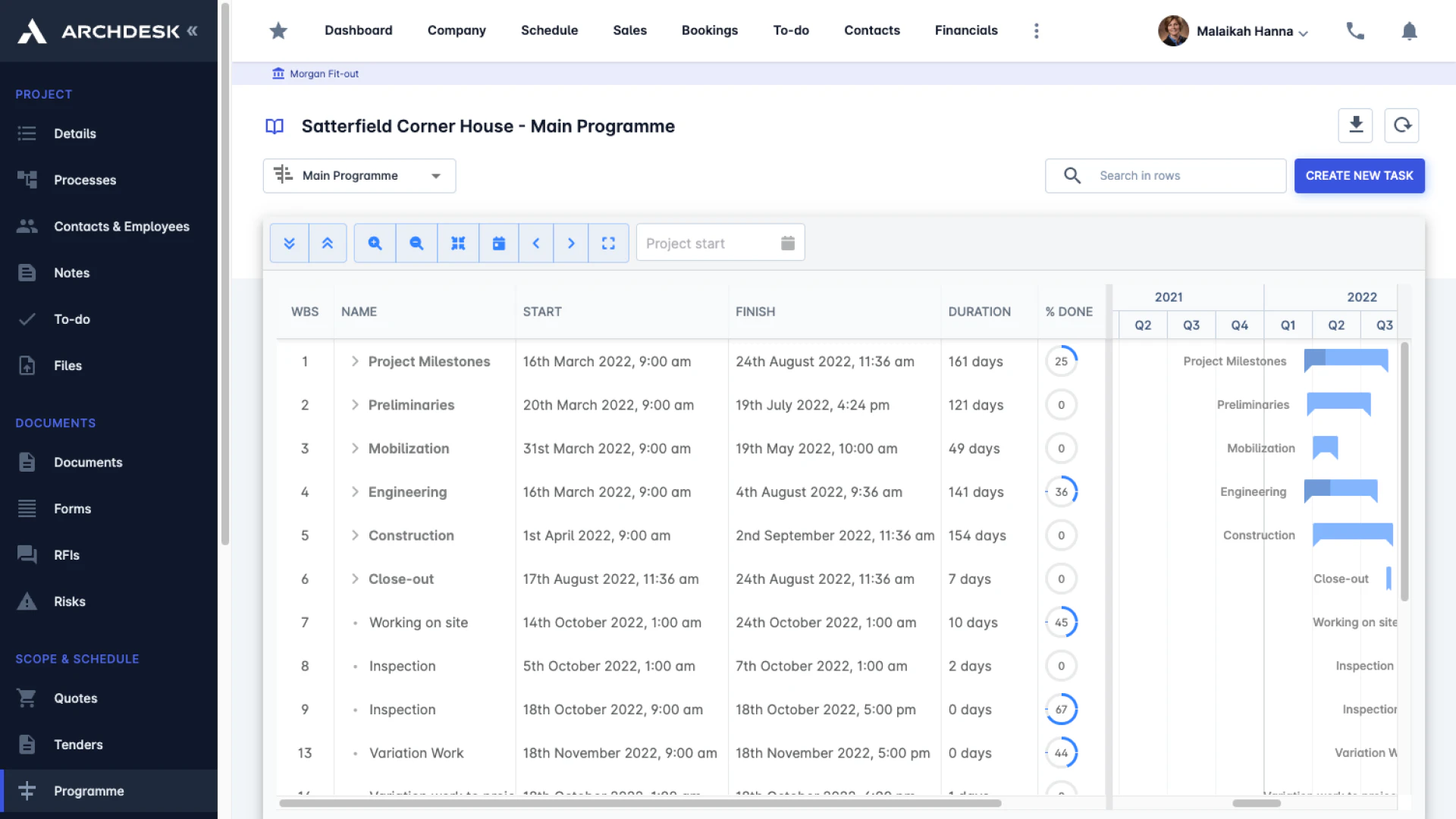 screenshot of Archdesk