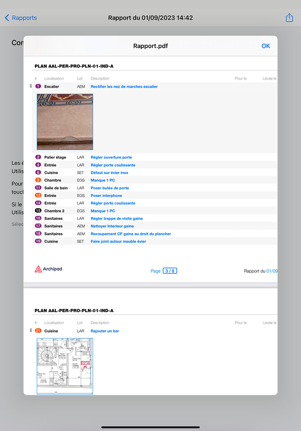 screenshot of Archipad