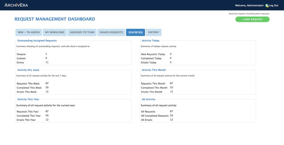 screenshot of ArchivEra