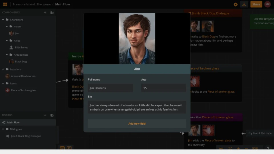 screenshot of Arcweave
