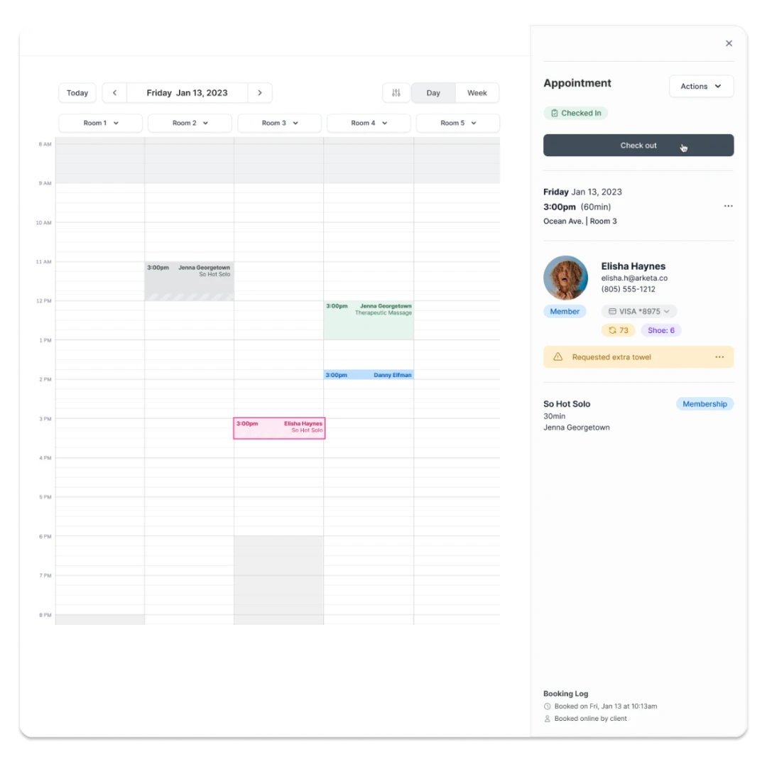 screenshot of Arketa