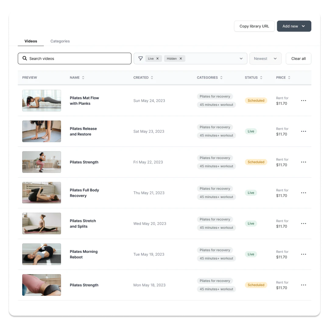 screenshot of Arketa