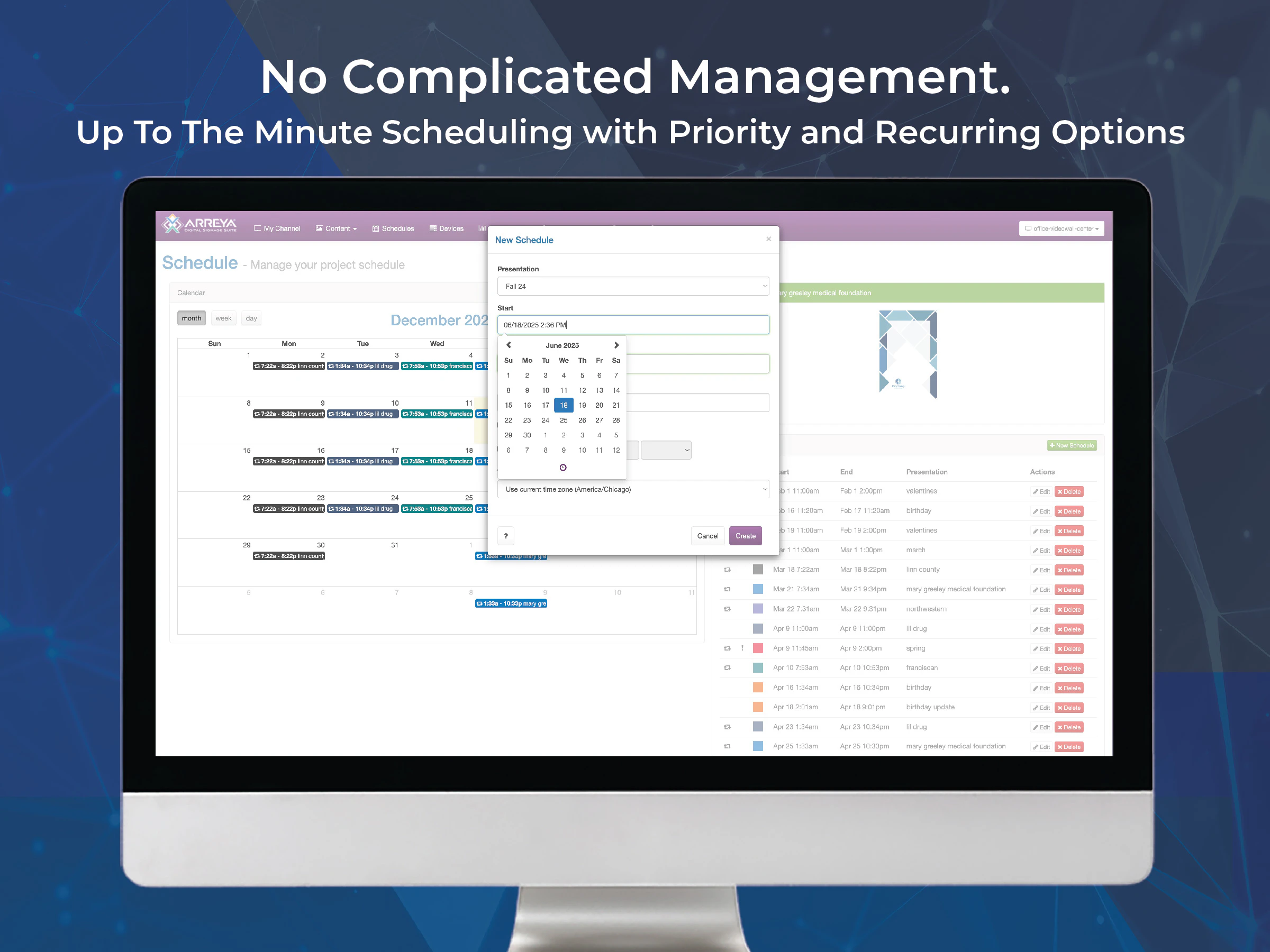 screenshot of Arreya