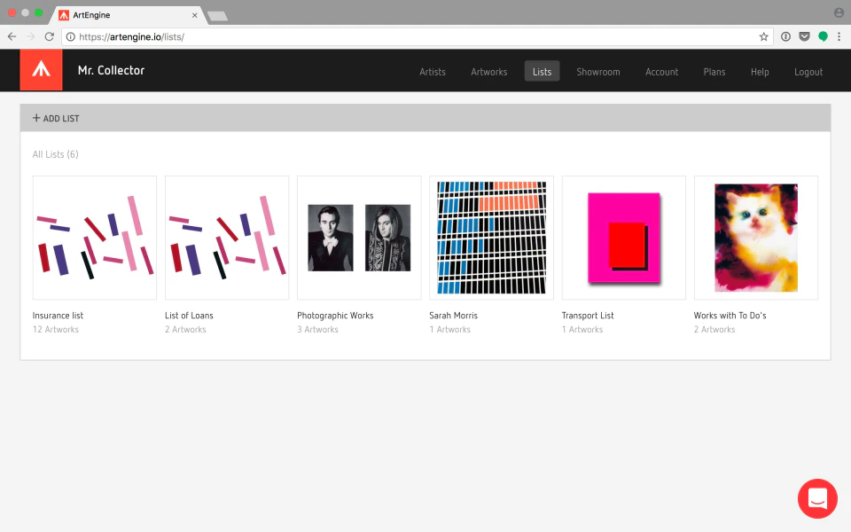 screenshot of ArtEngine