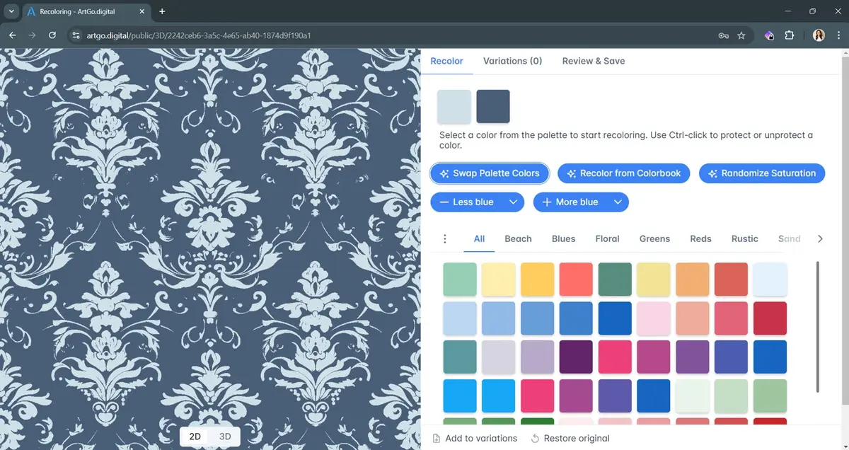 screenshot of ArtGo.Digital
