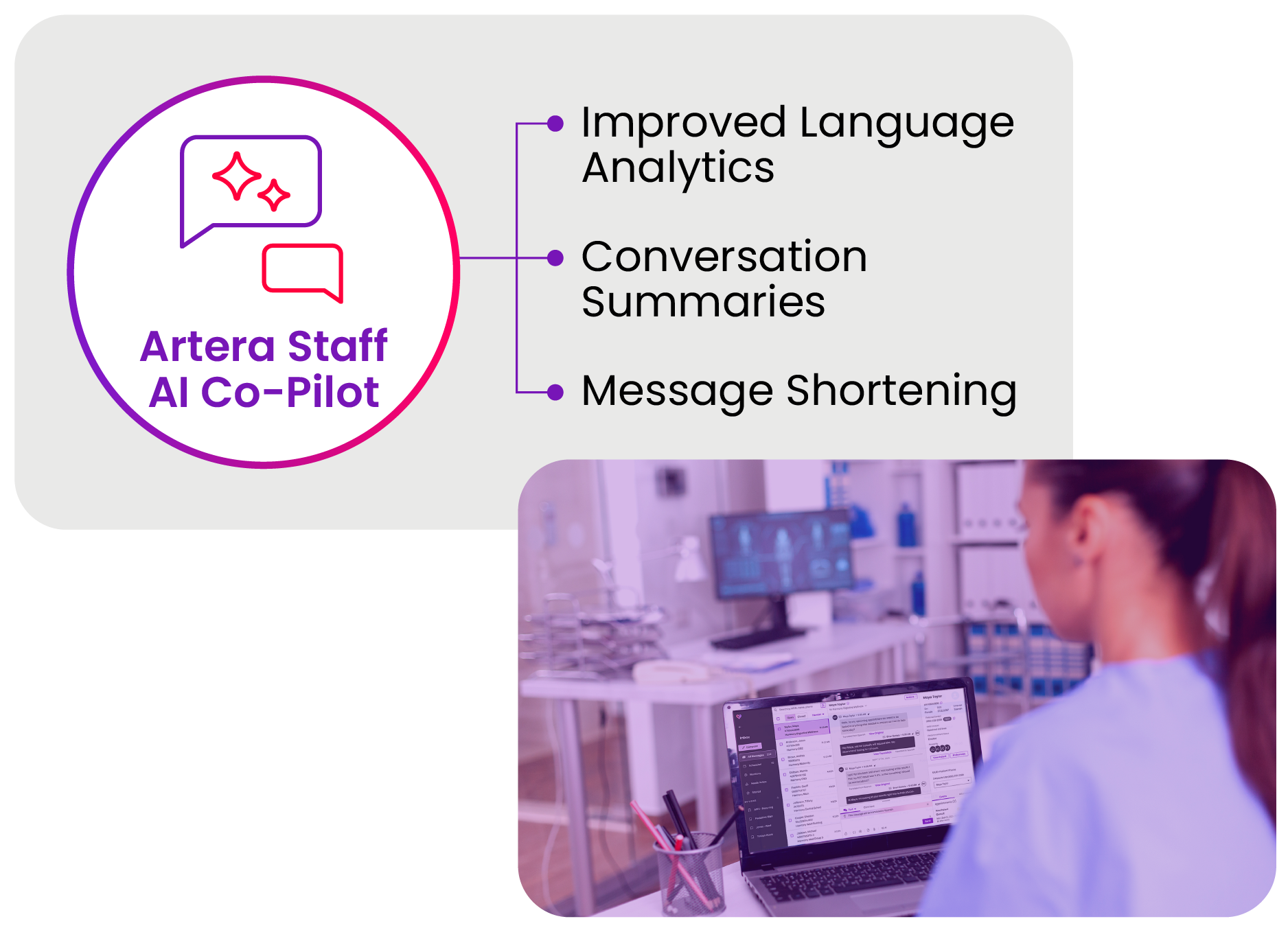 screenshot of Artera