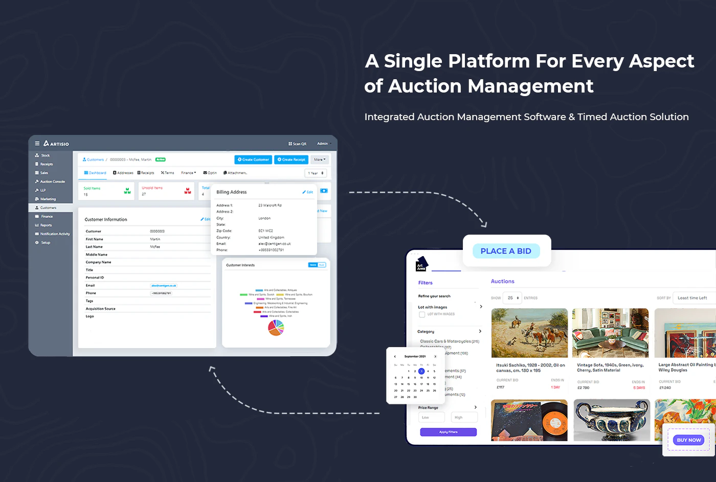 screenshot of Artisio