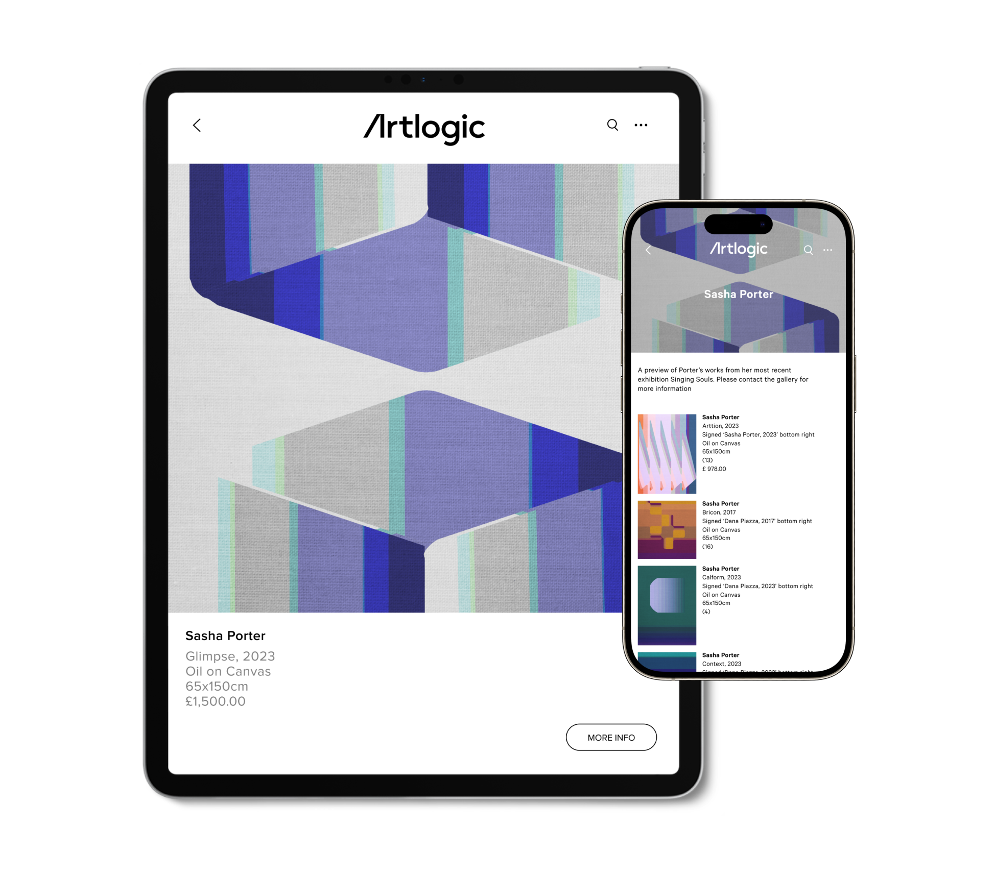 screenshot of Artlogic