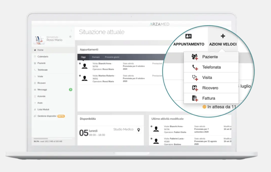 screenshot of ArzaMed