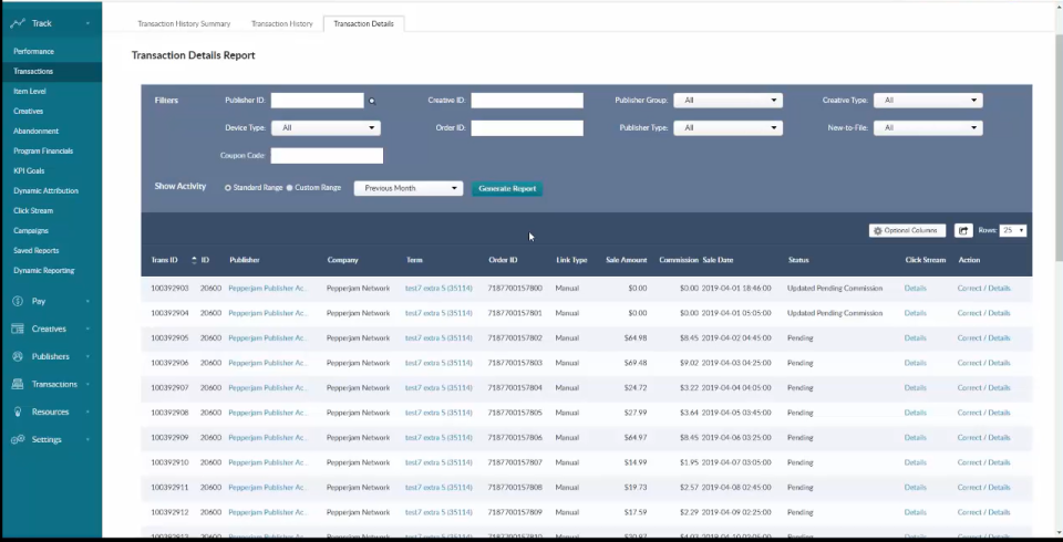 screenshot of Ascend