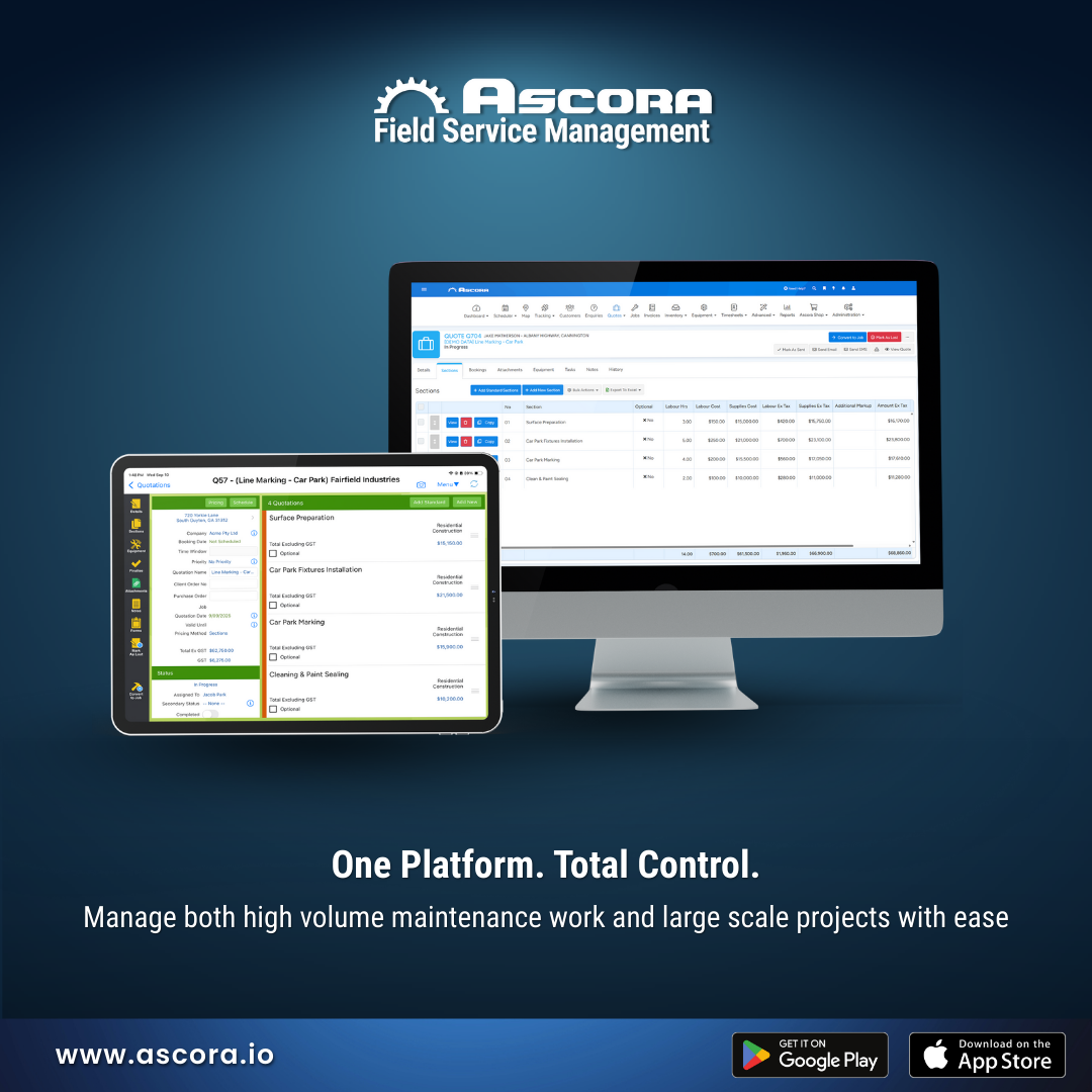 screenshot of Ascora