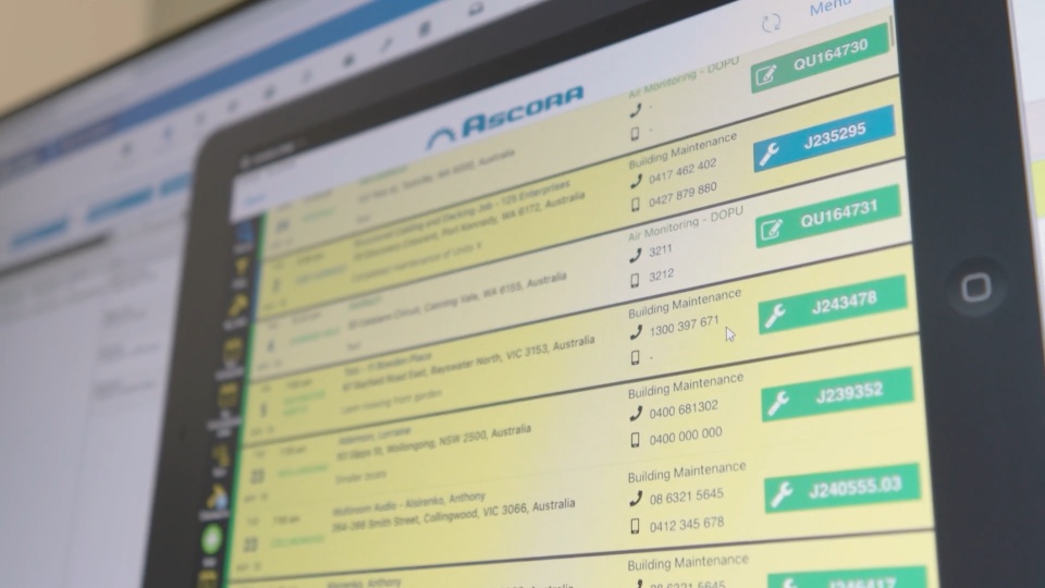 screenshot of Ascora